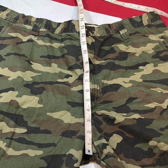 Wrangler green tan black camo PANTS FLEECE lined cargo 42/30 relaxed fit men NEW - Picture 7 of 16